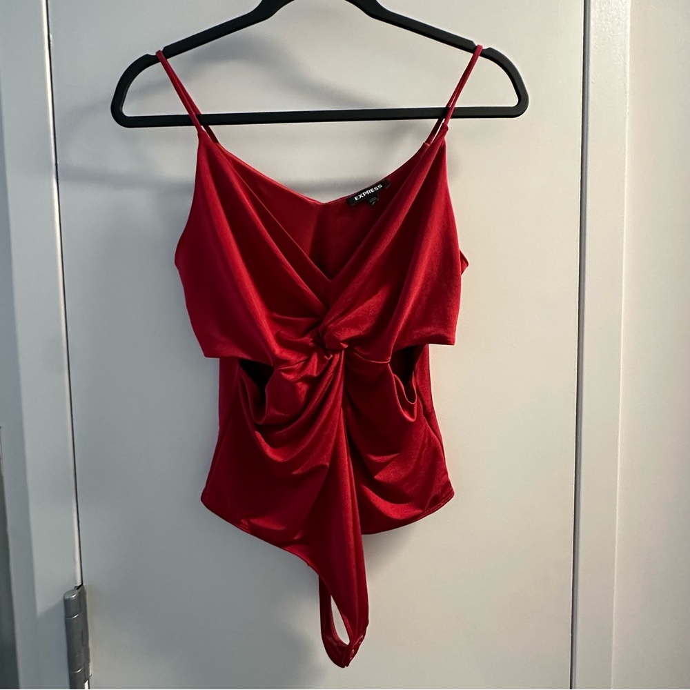 Express Red Bodysuit Size M